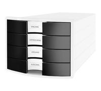 HAN IMPULS Boîte de rangement à 4 tiroirs ouverts