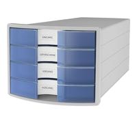 HAN IMPULS A4/C4 Plastique, Polystyrène Bleu, Gris, Translucide G