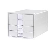 HAN IMPULS 1017-12 Caisson à tiroirs blanc DIN A4, DIN C4 Nombre de tiroirs: 3