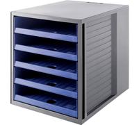 HAN Karma 14018-16 Module de classement 5 tiroirs ouverts Format C4 Gris/bleu 275 x 320 x 330 mm (Import Allemagne)