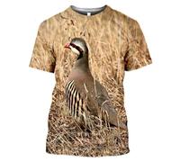 HAN MAN XIU Animal Duck Dove 3D Printed T-Shirt Men's Women's Casual Loose Round Neck Short Sleeve Top Clothing
