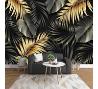 HAN MAN XIU Fresque autocollante en PVC 3D papier peint du salon revêtement mural de feuilles de plante peint à la main décoration murale de la chambre