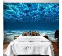 HAN MAN XIU Fresque papier peint 3D du salon paysages marins revêtement mural des vagues d’eau décoration murale de la chambre