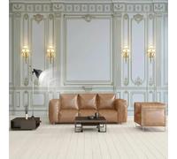 HAN MAN XIU Murale 3D papier peint en trois dimensions de style européen en plaques d’intérieur embossée en plaques murales autocollant autocollant chambre salon en tissu de soie peinture murale