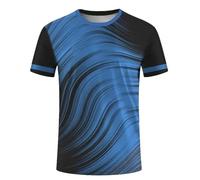 HAN MAN XIU Nouveau t-Shirt d'été décontracté pour Homme, Sport, séchage Rapide, Respirant, pour Les activités de Plein air, à col Rond et Manches Courtes