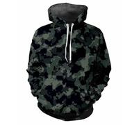 HAN MAN XIU Sweat à Capuche imprimé 3D Camouflage Jungle - Sweat-Shirt de Sport Unisexe, Sweat à Capuche Ample et décontracté pour Les Sports de Plein air, à Manches Longues