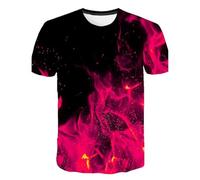 HAN MAN XIU T-Shirt Manches Courtes col Rond décontracté garçons et Filles