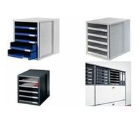 HAN 1401-11 Caisson à tiroirs gris clair DIN A4 Nombre de tiroirs: 5
