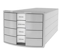 HAN Module de classement à tiroirs 1012-11 gris clair DIN A4, DIN C4 ATT.INT.NUMBER-DRAWERS: 4