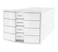HAN Module de rangement Impuls 2.0 - 4 tiroirs - Blanc/Noir G