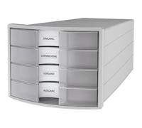 HAN Module de classement à tiroirs 1012-63 gris clair DIN A4, DIN C4 ATT.INT.NUMBER-DRAWERS: 4