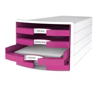 HAN Module de classement à tiroirs 1013-56 blanc DIN A4, DIN C4 ATT.INT.NUMBER-DRAWERS: 4