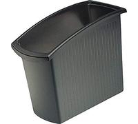 HAN Mondo 1840-13 Lot de 3 corbeilles à papier design très élégant et fin avec volume de 18 litres Gain de place sous le bureau Noir