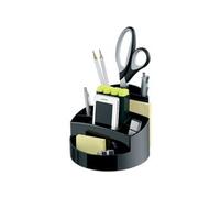HAN Pot à crayons RONDO – 9 compartiments, stable, ultra brillant – Noir 17460-13