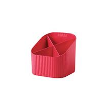 HAN Mutlipot Re-X-LOOP - dites oui au 100% recyclé, design moderne et jeune, pour toutes les petites fournitures de bureau, rouge, 17238-917