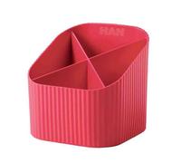 HAN Mutlipot Re-X-LOOP - dites oui au 100% recyclé, design moderne et jeune, pour toutes les petites fournitures de bureau, rouge, 17238-917