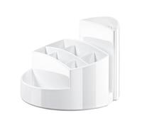HAN Pot à crayons RONDO - Pot à crayons élégant avec 9 compartiments, stable, ultra brillant et de qualité supérieure, blanc, 17460-12