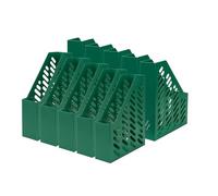 HAN Range-revues KLASSIK KARMA - 10 PC, range-revues écophile en matériau 80-100% recyclé. Pour papiers et revues jusqu’au format DIN A4/C4, vert éco, 16018-05
