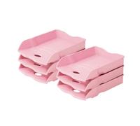 HAN Re-LOOP 10298-886 Lot de 6 corbeilles à courrier 100 % recy s Rose pastel
