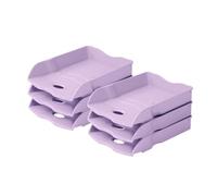 HAN Re-LOOP 10298-887 Lot de 6 corbeilles à courrier 100 % recyclé Violet pastel