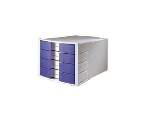 HAN Schubladenbox IMPULS Licht-Grau, bleue 1010-x-14
