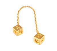 Han Solo Dice Cosplay Costume Accessories Lucky Charm Pendant Chain Set Film Props Replica Gift for Adult