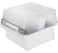 HAN 965-S-631, boîte à fiches Collection spéciale A5 horiz., design innovant et attrayant, pour 800 fiches, avec serrure, couvercle amovible et étiquette d'indexation grand format, gris clair translucide