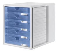 HAN Systembox 1450-64 Caisson à tiroirs gris DIN A4 Nombre de tiroirs: 5