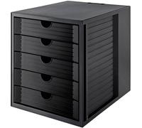 HAN SYSTEMBOX KARMA 14508-13 Caisson à tiroirs noir DIN A4, DIN C4 Nombre de tiroirs: 5