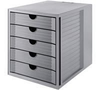 HAN SYSTEMBOX KARMA 14508-18 Caisson à tiroirs gris DIN A4, DIN C4 Nombre de tiroirs: 5