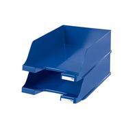 Han vaschetta portacorrispondenza, Extra Alto, Moderno, elegante, Trasparente E LUCIDA Blau, 2 Pezzi