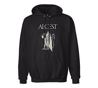 HAN XIANYAN Alcest Spiritual Instinct Men Black Cotton Hoodies Print Unisex Sweatshirts 3XL