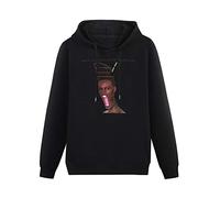 HAN XIANYAN Grace Jones Slave to The Rhythm Hits Custom Men Black Cotton Hoodies Print Unisex Sweatshirts 3XL
