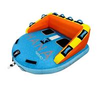 HANA Bouée Tractée Canapé 2 ou 3 Personnes - Design Multi-Positions Assis ou à Genoux - Structure Ultra-Robuste Nylon - Double Point de Traction Quick Connector & 12 Poignées (2P)