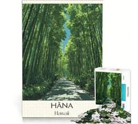 Hana Maui Bamboo Forest Puzzle 1000 pièces | 38x26cm Activités familiales Interaction parent-enfant Antistress Vacances à la maison Passer le temps