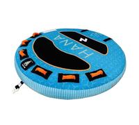 HANA Moon Bouée Tractée Premium - Modèle 1, 2 ou 3 Personnes - Design Ergonomique Antienfournement - Système de Remontée Facilitée et Attache Quick Conne (2P)