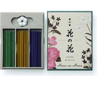 Hana no Hana bâton d'encens boîte cadeau rose/lys/violet -- 40 g ; 5.5 cm