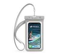 HANA Pochette protection étanche smartphone universelle IPX8 blanc - Sac protection telephone Portable - Jusqu'à 7" - iPhone 17 Air 16 15 14 13 12 Pro Max XS XR, Galaxy S25 24 23 Ultra, Huawei P70 Pro