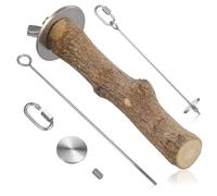 HANABASS 1 Ensemble Brochettes Acier pour Oiseaux De Supports à Fruits Et Légumes Accessoires De Nourriture pour Cage à Oiseaux Jouets De pour Perroquets Et Petits