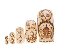 HANABASS 1 Ensemble De Gigognes Russes en Relief Vierges Gigognes pour Enfants Jouets À Peindre Gigognes pour Peignez Votre Propre Matriochka