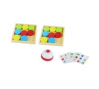 HANABASS 1 Ensemble Jeu de Société Bois pour Garçon Fille Toy Pushing Game Éducatif et pour Interactions Parents Garçon Fille Portable et Améliorez Les Compétences Logiques de Votre