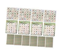 HANABASS 1 Ensemble Jeu De Société du Fournitures De Jeu De Bingo Créatif Décorations De Fête Sportive Cartes De Bingo Réutilisables Matchs De Fête De Football Papier