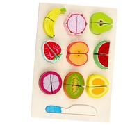 HANABASS 1 Ensemble Jouets de Fruits à Couper pour Garçon Fille Éducatif Imitation pour Développer la Cognition Motricité Fine pour Jeux de Rôle et Apprentissage des Aliments