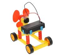 HANABASS 1 Ensemble Kit Éducatif DIY de Voiture à Éolienne pour Modèle Assemblable Stem Scientifique Interactif pour Les Principes de Renouvelable Couleur Aléatoire Couleur Aléatoire