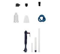 HANABASS 1 Ensemble Outil de Nettoyage Automatique pour Aquarium Kit de Nettoyage Électrique avec Lavage de Sable Aspirateur à Excréments de Poisson pour Changement Eau sans Adaptateur
