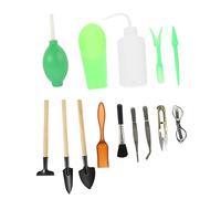 HANABASS 1 Ensemble Outils de Jardinage Compact Ergonomique pour Plantes Bonsai Outils de Plantation pour Creuser Transplanter Entretenir Jardin