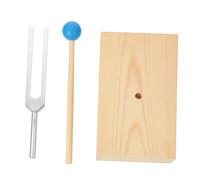 HANABASS 1 ensemble Set de Diapason avec Marteau Boîte Bois Outil Expérience Acoustique Physique pour Enseignement et Musique