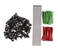 HANABASS 1 Ensemble Supports de Plantes Grimpantes avec Clips de Clips de Fixation pour Plantes pour Fleurs Lianes et Orchidées Liens de Jardin