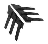 HANABASS 1 Paire d'Autocollants de Décoration Latérale de Lunette Arrière de Voiture Ailerons Latéraux Universels en Matériau Résistant aux UV Garnitures Aérodynamiques Noires