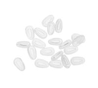 HANABASS 10 Paires Coussinets de Nez Silicone Ultra-souples Forme Goutte Eau Antidérapants avec Chambre Air pour Lunettes et Lunettes de Soleil Supports de Nez Confortables et Stables